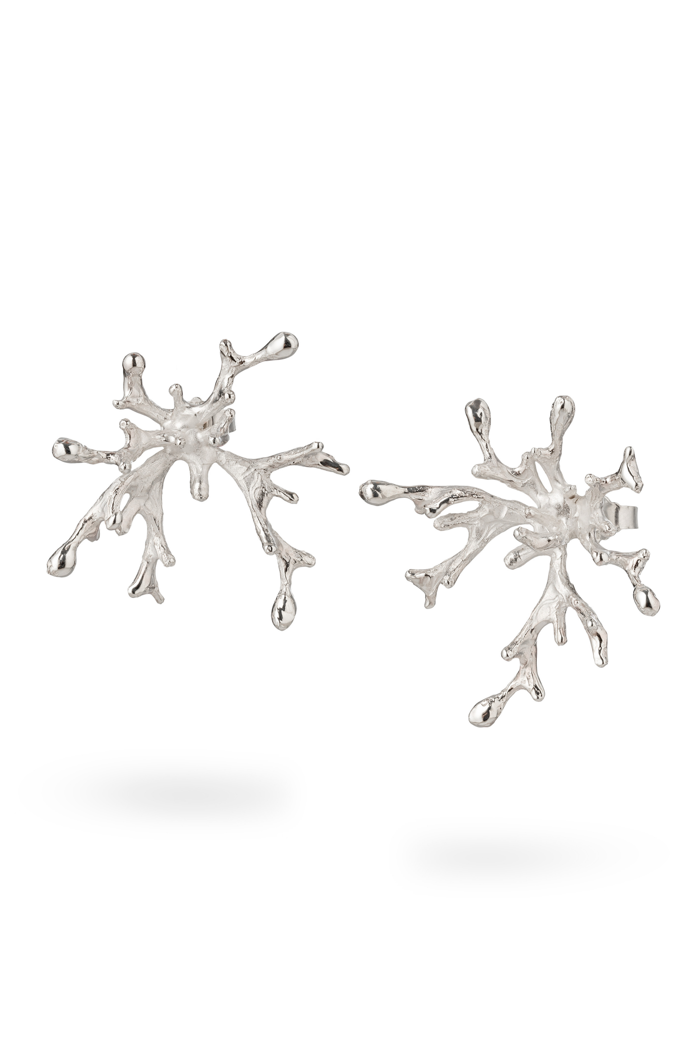 Silver Earrings – Coral Growth