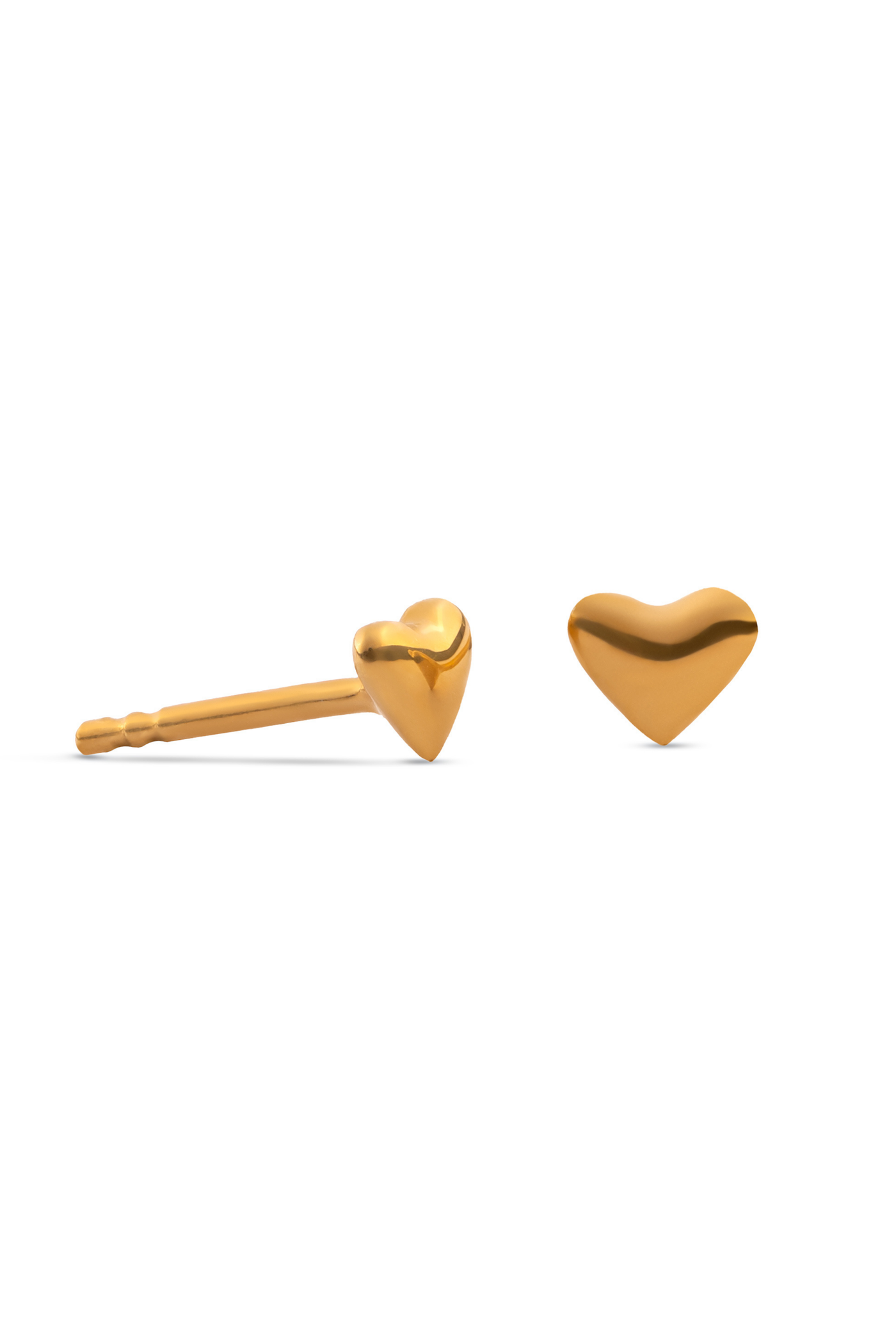 Gold-Plated Silver Stud Earrings – Gratitude to Strength