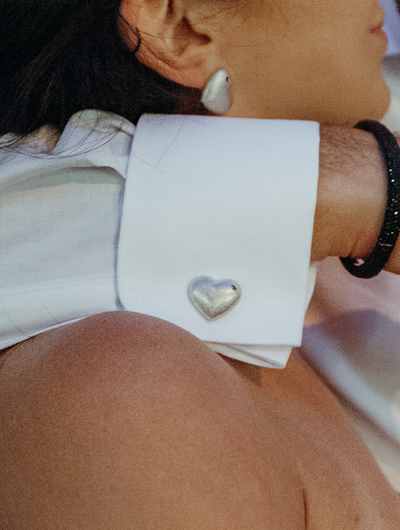 Silver Cufflinks – The Hearts