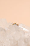 18k Yellow Gold Band Ring with Diamonds 3 mm – Coral Eternity