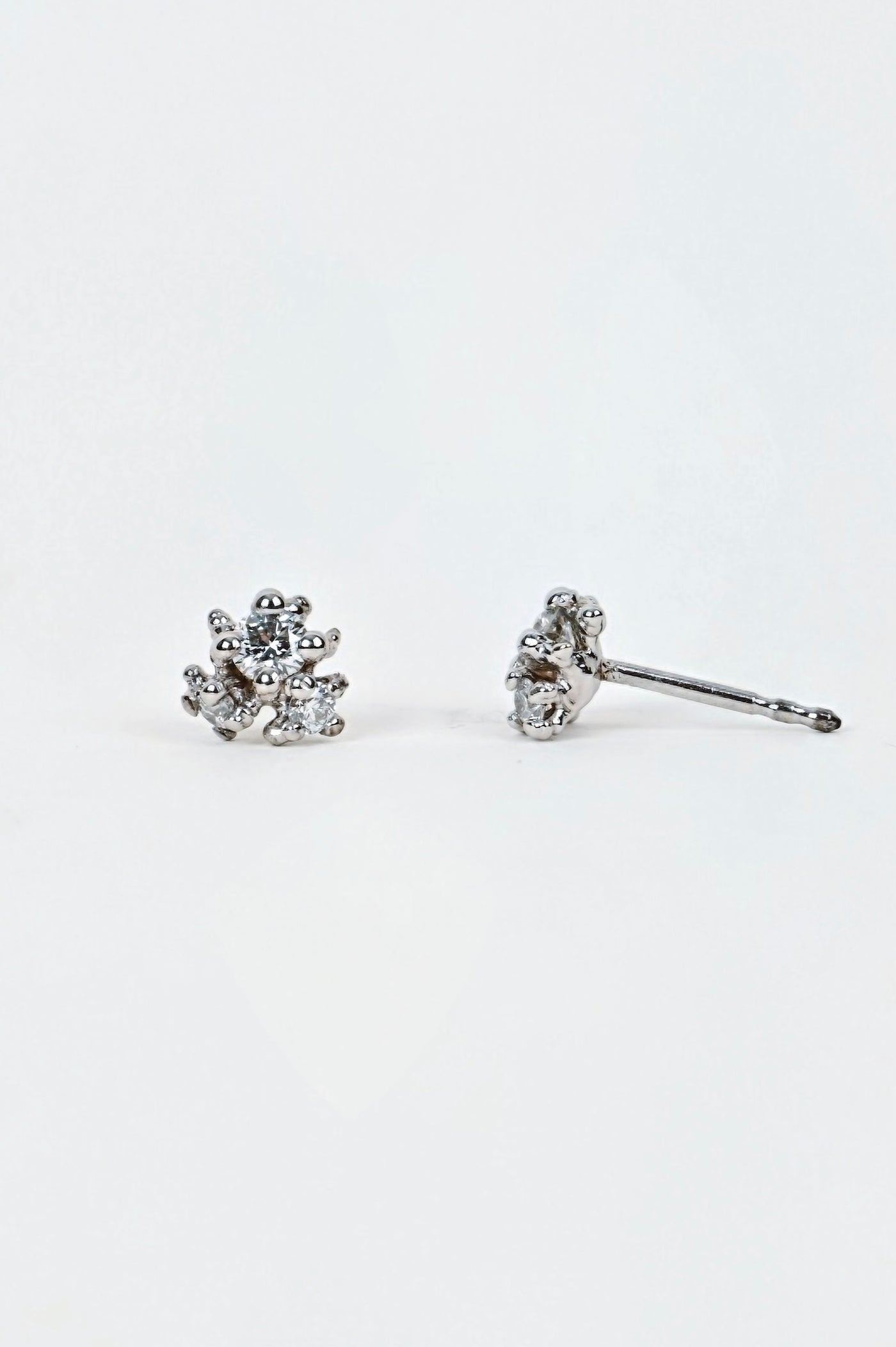 14k White Gold Stud Earrings with Tourmalines – Your Calling
