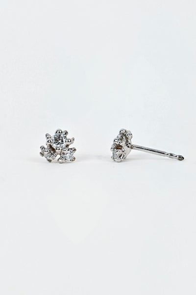 14k White Gold Stud Earrings with Tourmalines – Your Calling