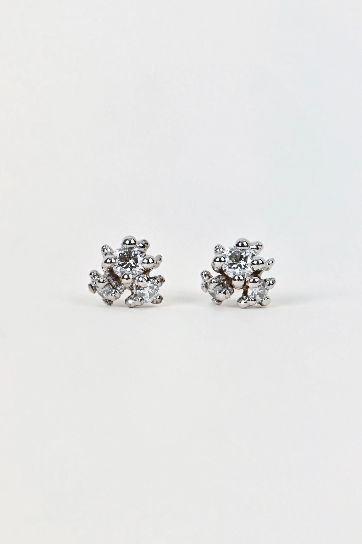 14k White Gold Stud Earrings with Tourmalines – Your Calling