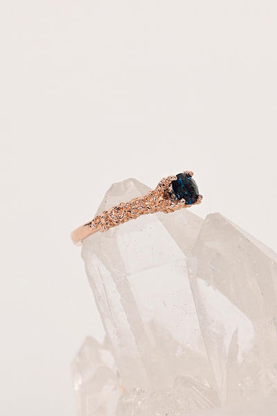 14k Red Gold Ring with Tourmaline – Goddess of the Sea
