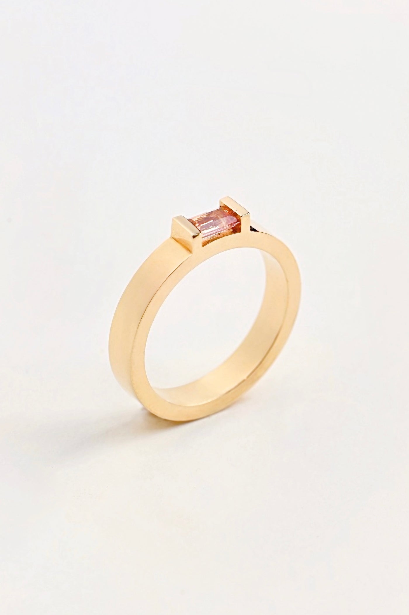 14k Yellow Gold Ring with Morganite – Love Line