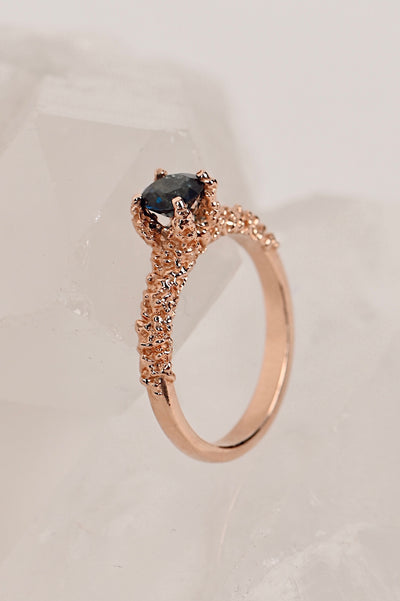 14k Red Gold Ring with Tourmaline – Goddess of the Sea