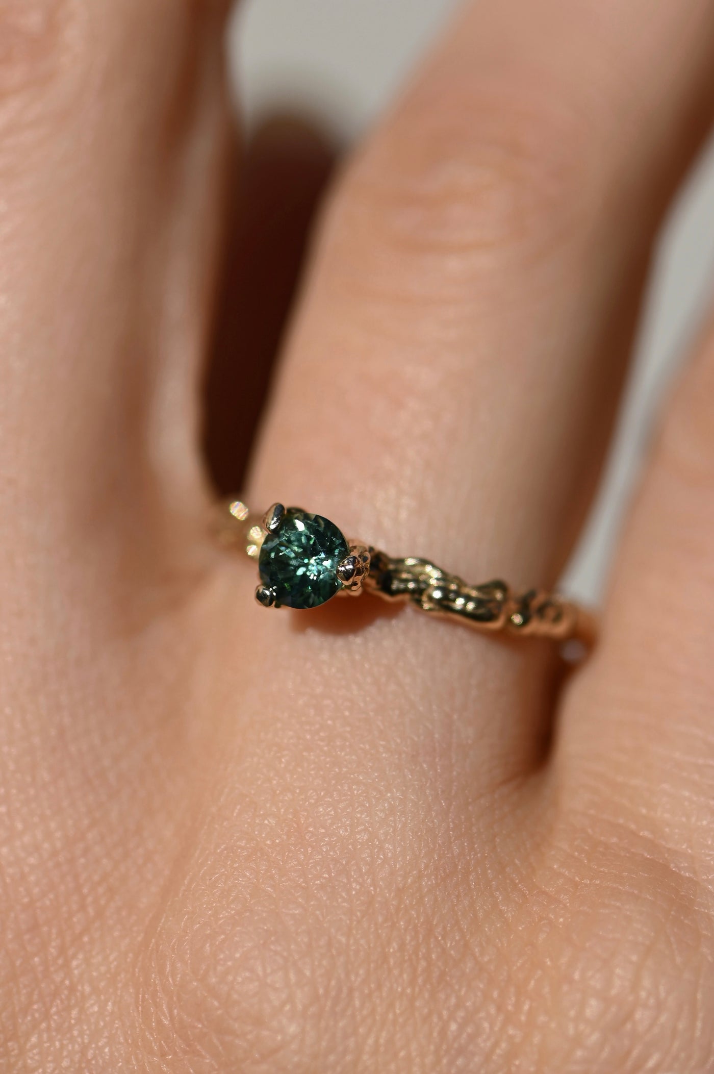 14k Yellow Gold Ring with Tourmaline – Sand Play Eternity