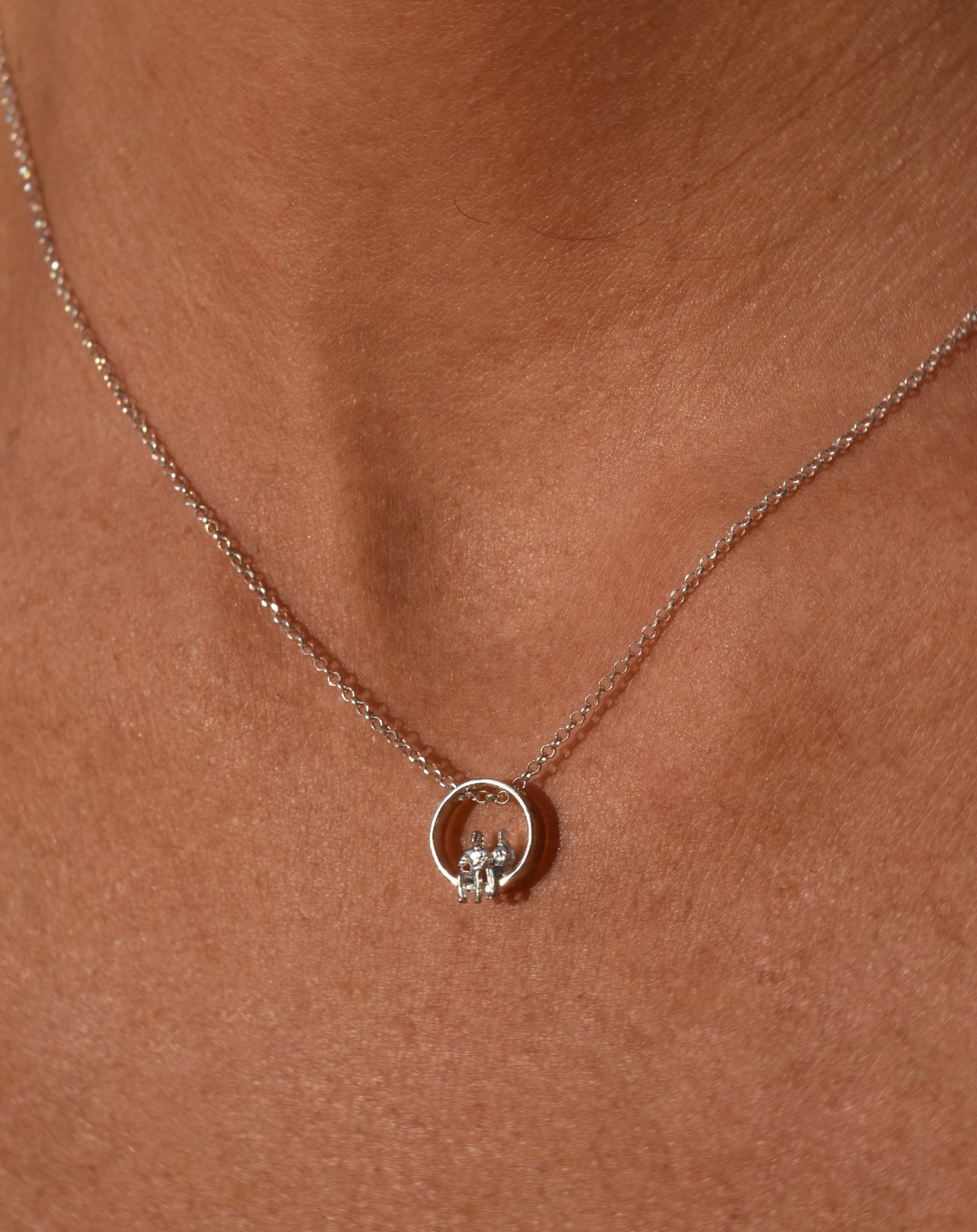 Silver necklace "TOGETHER"