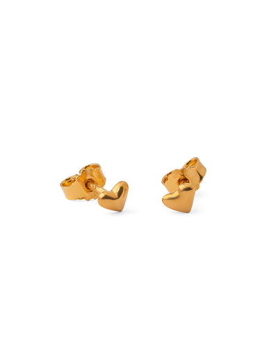 Gold plated silver earrings "GRATITUDE OF STRONG"