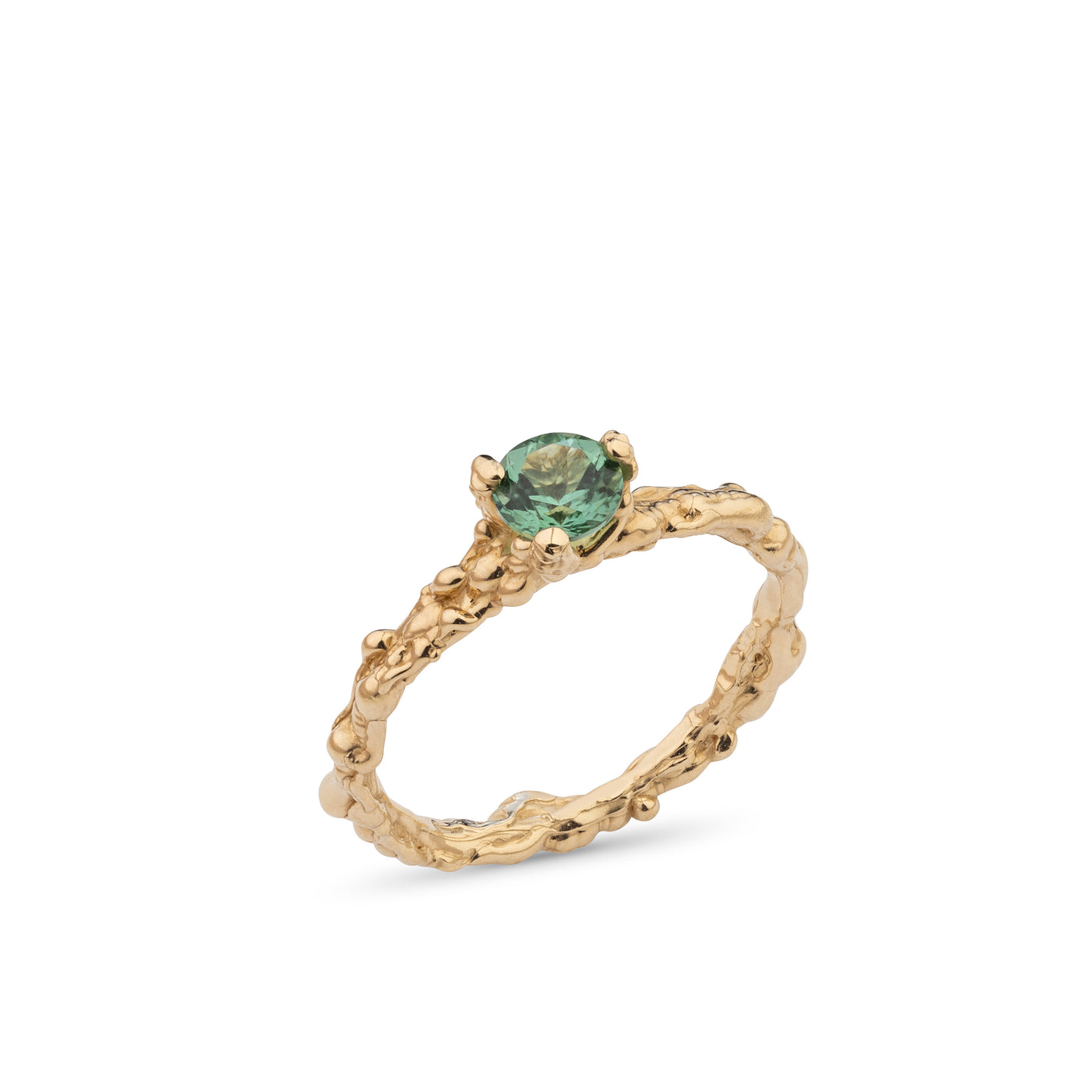 14k Yellow Gold Ring with Tourmaline – Sand Play Eternity