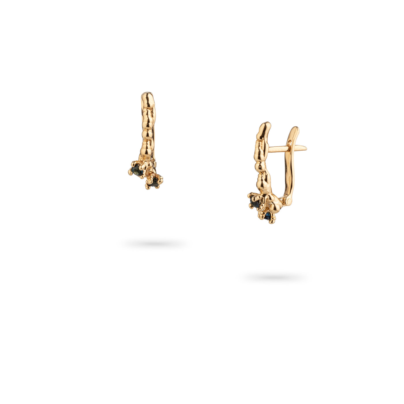 14k Yellow Earrings with Tourmalines – Secrets of Organic