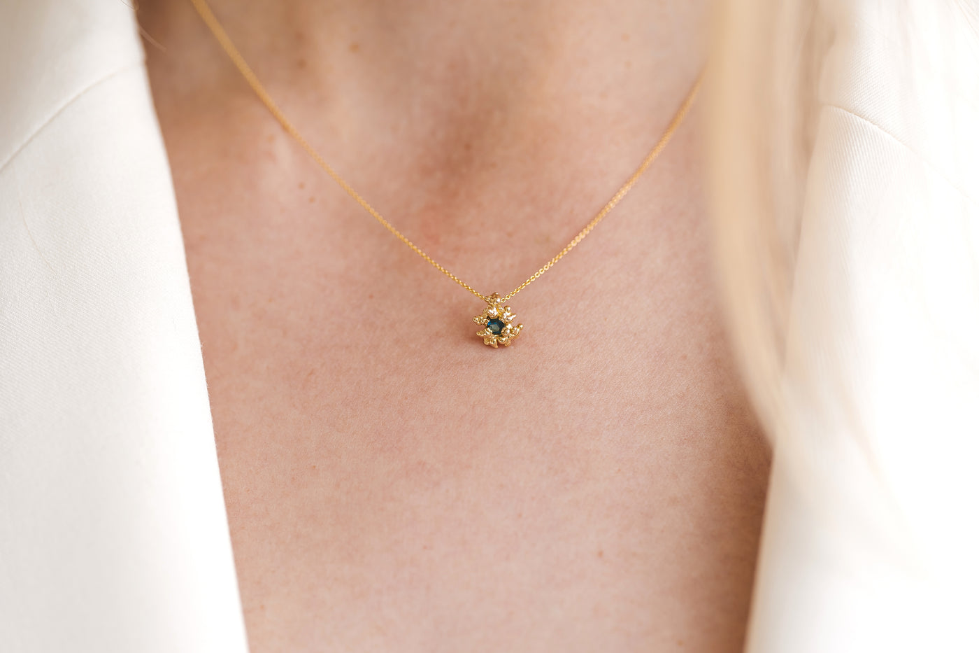 14 k gold necklace "THE DEEP"
