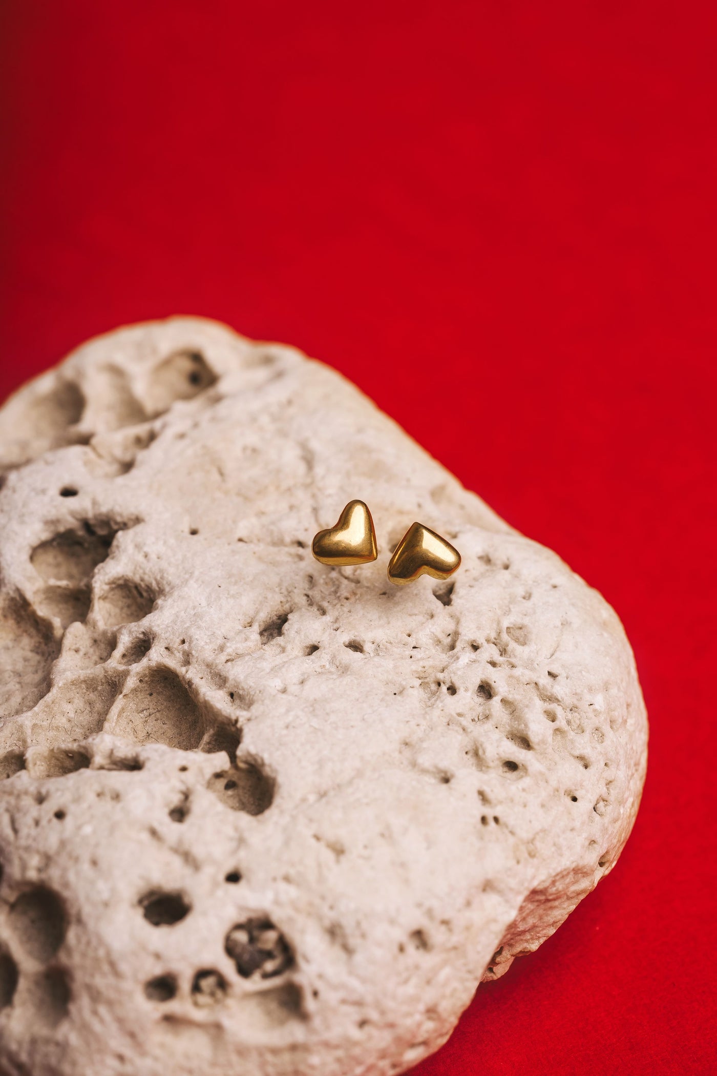 Gold plated silver earrings "GRATITUDE OF STRONG"