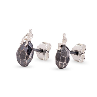 The Oxidized Silver Earrings - The Advisers